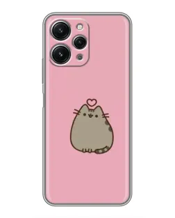 Чохол для Xiaomi Redmi 12 (5G) з картинкою «Pusheen серце»