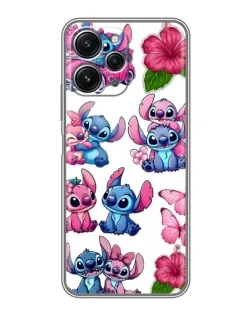 Чохол для Xiaomi Redmi 12 (5G) з картинкою «Стікери Stitch та Angel»