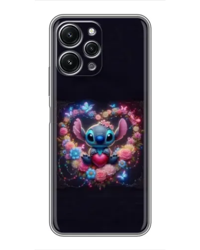 Чохол для Xiaomi Redmi 12 (5G) з картинкою «Stitch у квітах» Чохол для Xiaomi Redmi 12 (5G) з картинкою «Stitch у квітах»