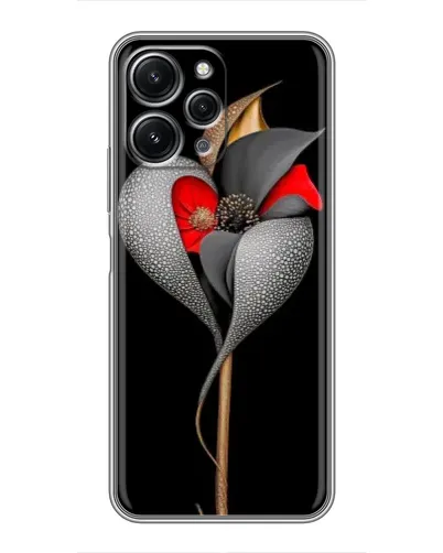 Чохол для Xiaomi Redmi 12 (5G) з картинкою «Срібна фантазійна квітка» Чохол для Xiaomi Redmi 12 (5G) з картинкою «Срібна фантазійна квітка»