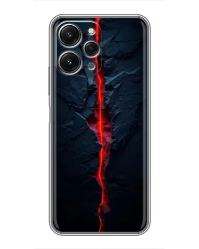 Чохол для Xiaomi Redmi 12 (5G) з картинкою «Червона лавова тріщина»