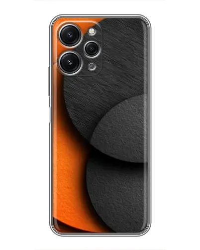Чохол для Xiaomi Redmi 12 (5G) з картинкою «Геометрія помаранчевих кіл»