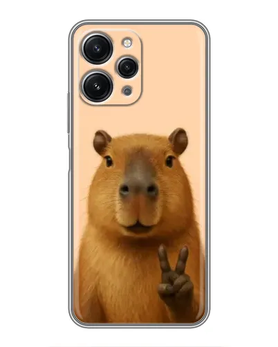 Чохол для Xiaomi Redmi 12 (5G) з картинкою «Капібара вікторія»