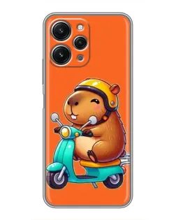 Чохол для Xiaomi Redmi 12 (5G) з картинкою «Капібара на скутері» Чохол для Xiaomi Redmi 12 (5G) з картинкою «Капібара на скутері»