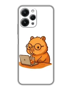 Чохол для Xiaomi Redmi 12 (5G) з картинкою «Капібара з ноутбуком» Чохол для Xiaomi Redmi 12 (5G) з картинкою «Капібара з ноутбуком»