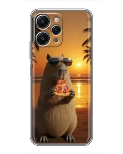 Чохол для Xiaomi Redmi 12 (5G) з картинкою «Капібара з піцою» Чохол для Xiaomi Redmi 12 (5G) з картинкою «Капібара з піцою»