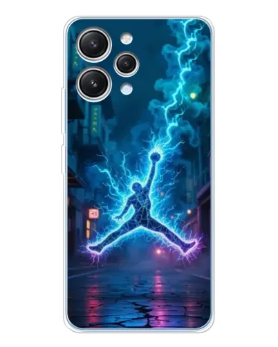 Чехол для Xiaomi Redmi 12 с картинкой «Jordan Gold Jumpman»