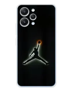 Чохол для Xiaomi Redmi 12 з картинкою «Jordan Gradient Logo»