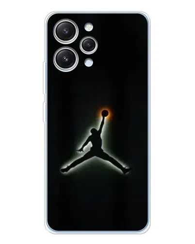 Чехол для Xiaomi Redmi 12 с картинкой «Jordan Gradient Logo»