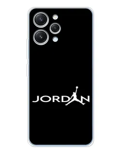 Чехол для Xiaomi Redmi 12 с картинкой «Jordan White Logo»