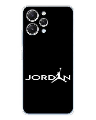 Чехол для Xiaomi Redmi 12 с картинкой «Jordan White Logo»
