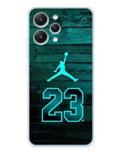 Чехол для Xiaomi Redmi 12 с картинкой «Jordan Cyan 23»