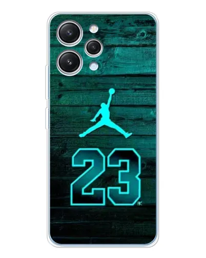 Чехол для Xiaomi Redmi 12 с картинкой «Jordan Cyan 23»