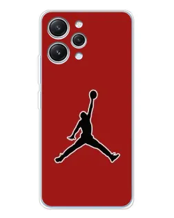 Чехол для Xiaomi Redmi 12 с картинкой «Jordan Red Back»