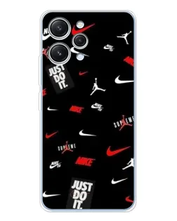 Чехол для Xiaomi Redmi 12 с картинкой «Nike Mix Pattern»