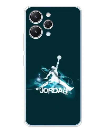 Чехол для Xiaomi Redmi 12 с картинкой «Jordan Blue Fire»