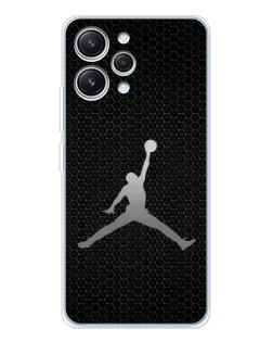 Чехол для Xiaomi Redmi 12 с картинкой «Jordan Dark Carbon»