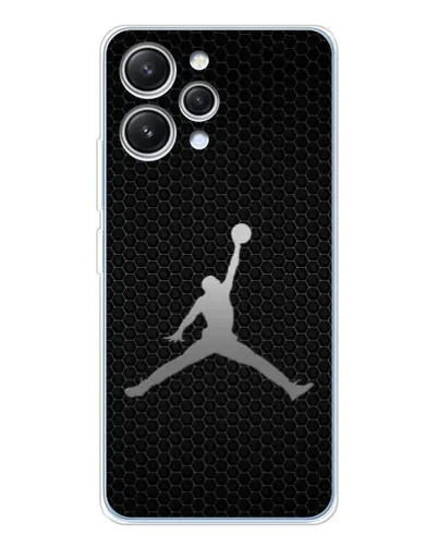 Чехол для Xiaomi Redmi 12 с картинкой «Jordan Dark Carbon»
