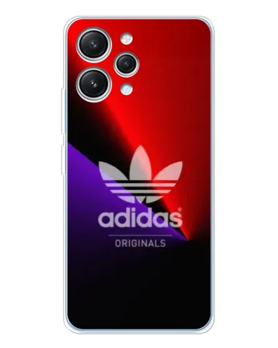 Чехол для Xiaomi Redmi 12 с картинкой «Adidas Red Neon»