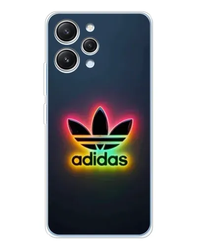 Чехол для Xiaomi Redmi 12 с картинкой «Неоновый Adidas»