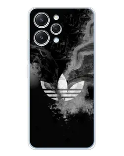 Чехол для Xiaomi Redmi 12 с картинкой «Абстрактный дым Adidas»