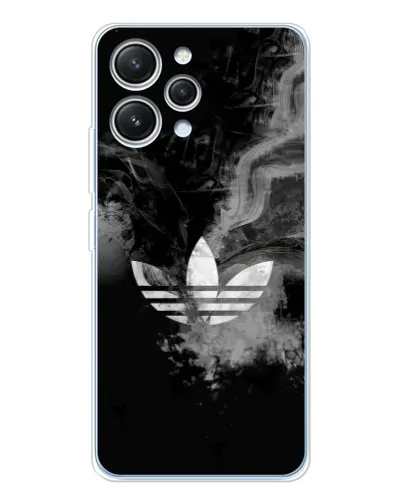 Чехол для Xiaomi Redmi 12 с картинкой «Абстрактный дым Adidas»