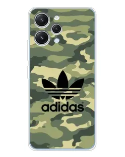 Чехол для Xiaomi Redmi 12 с картинкой «Милитари стиль Adidas»
