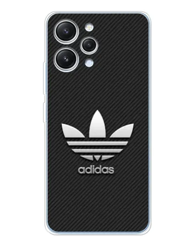 Чехол для Xiaomi Redmi 12 с картинкой «Adidas Карбоновая текстура»
