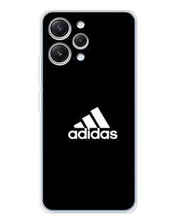 Чехол для Xiaomi Redmi 12 с картинкой «Черная классика Adidas»