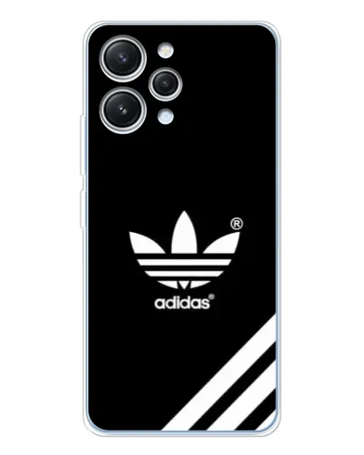 Чехол для Xiaomi Redmi 12 с картинкой «Adidas с диагональными полосами»