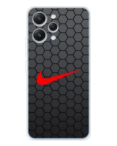 Чехол для Xiaomi Redmi 12 с картинкой «Nike — карбоновая сетка»