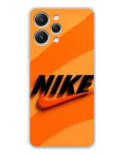 Чохол для Xiaomi Redmi 12 з картинкою «Помаранчевий драйв Nike»