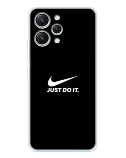 Чехол для Xiaomi Redmi 12 с картинкой «Минимализм от Nike»