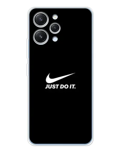 Чехол для Xiaomi Redmi 12 с картинкой «Минимализм от Nike»