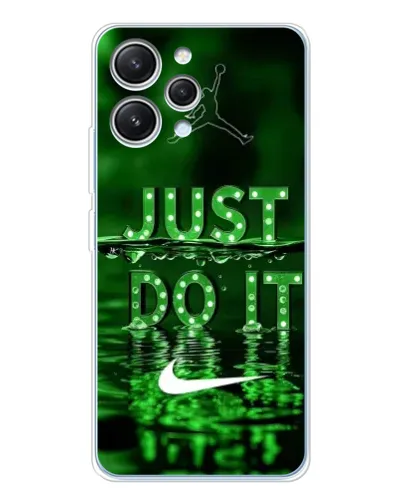 Чехол для Xiaomi Redmi 12 с картинкой «Зеленый неоновый Nike»