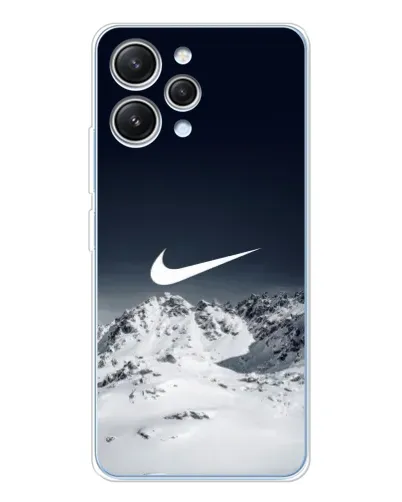 Чехол для Xiaomi Redmi 12 с картинкой «Nike — зимние горы»