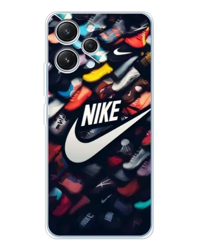 Чехол для Xiaomi Redmi 12 с картинкой «Коллекция кроссовок Nike»