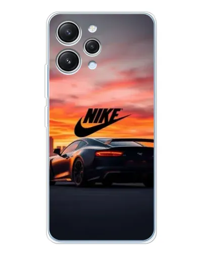 Чехол для Xiaomi Redmi 12 с картинкой «Nike и суперкар»