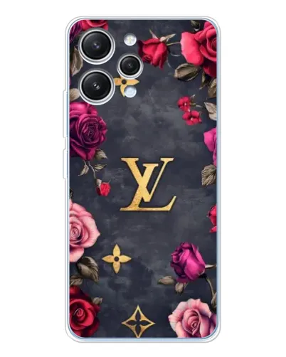 Чехол для Xiaomi Redmi 12 с картинкой «Цветочный Louis Vuitton»