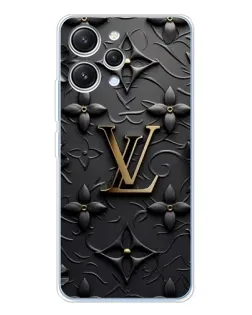 Чехол для Xiaomi Redmi 12 с картинкой «Кожаная текстура LV»