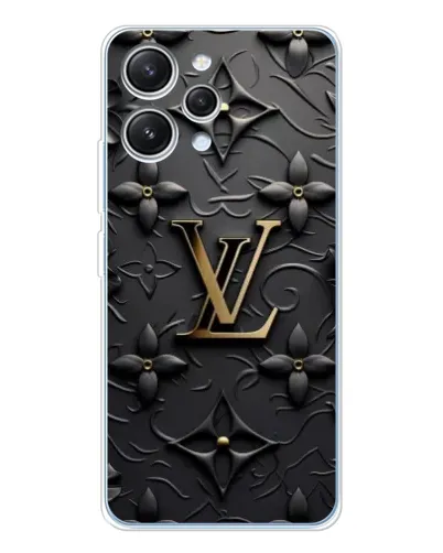 Чехол для Xiaomi Redmi 12 с картинкой «Кожаная текстура LV»
