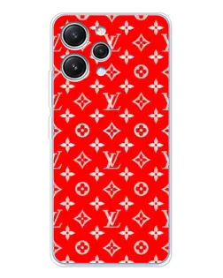 Чехол для Xiaomi Redmi 12 с картинкой «Яркий паттерн LV»