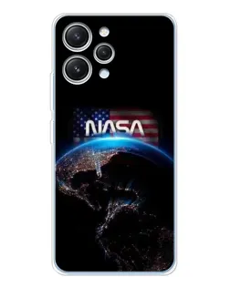 Чехол для Xiaomi Redmi 12 с картинкой «Земля из космоса NASA»