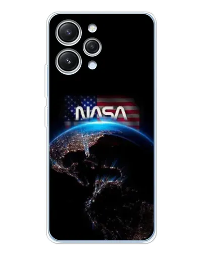 Чехол для Xiaomi Redmi 12 с картинкой «Земля из космоса NASA»