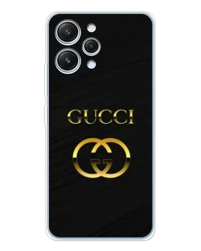 Чехол для Xiaomi Redmi 12 с картинкой «Золотой логотип Gucci» Чехол для Xiaomi Redmi 12 с картинкой «Золотой логотип Gucci»