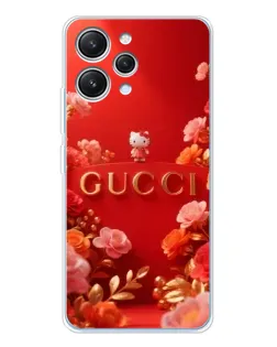 Чехол для Xiaomi Redmi 12 с картинкой «Gucci — золотой сад»