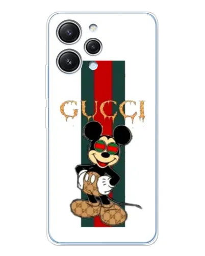 Чехол для Xiaomi Redmi 12 с картинкой «Микки Маус Gucci — полосы» Чехол для Xiaomi Redmi 12 с картинкой «Микки Маус Gucci — полосы»