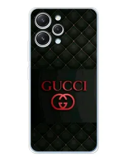 Чехол для Xiaomi Redmi 12 с картинкой «Gucci — стеганый черный»