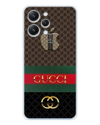Чехол для Xiaomi Redmi 12 с картинкой «Gucci — брендированный десерт» Чехол для Xiaomi Redmi 12 с картинкой «Gucci — брендированный десерт»