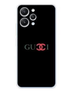Чехол для Xiaomi Redmi 12 с картинкой «Gucci — красный градиент»